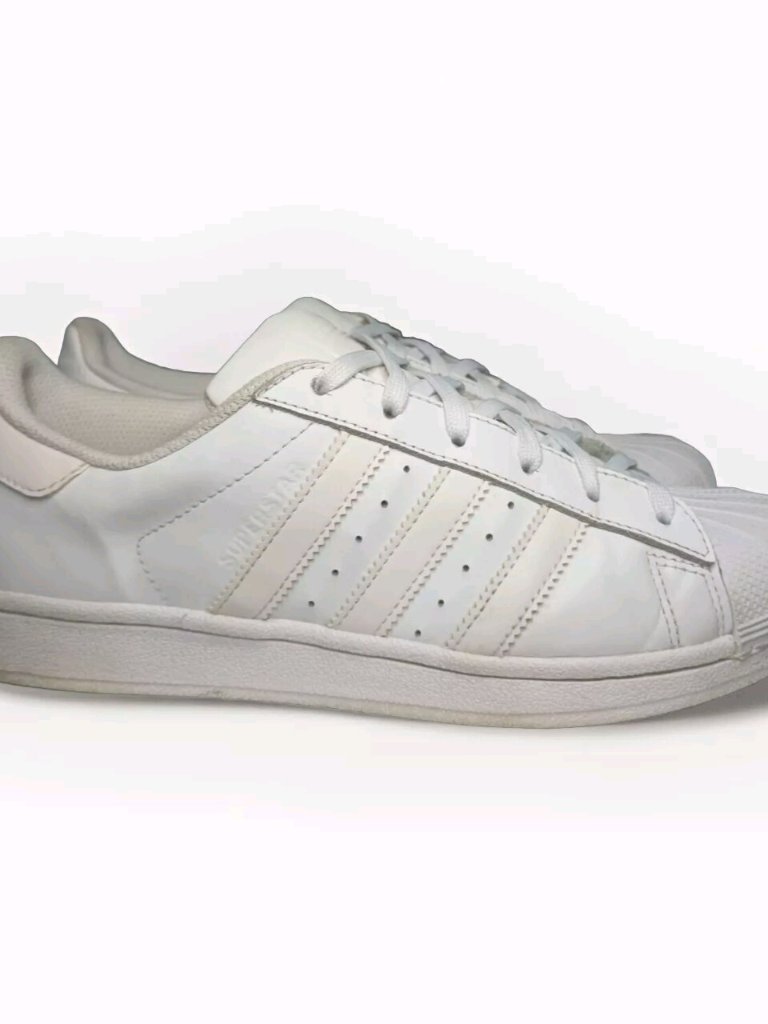 Adidas Superstar Eg4960 Men's Triple White Leather Shell Toe Sneakers Size 6.5